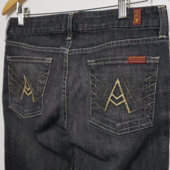 7 For All Mankind A Pocket Bootcut Jeans-Women's - Picture 7 of 11